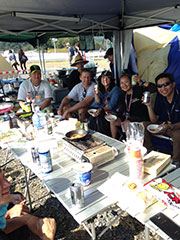 BBQ Party on the course side【Image Photo】